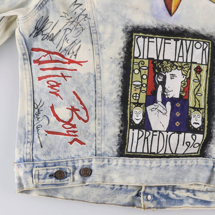 Vintage 1980'S Levi's 70506-0214 Custom Denim Jacket, Made in USA, Men's Size L unclear blue type Vintage Second Hand