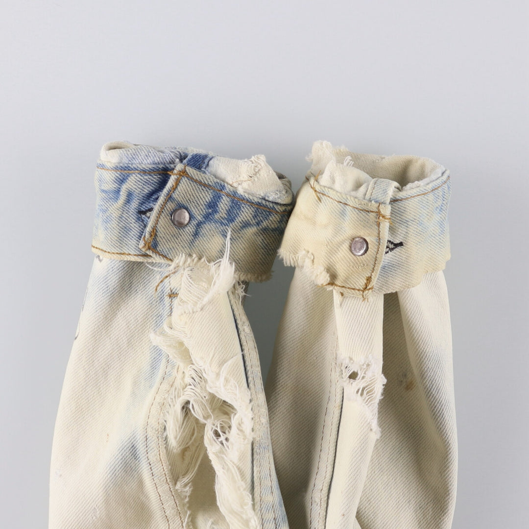 Vintage 1980'S Levi's 70506-0214 Custom Denim Jacket, Made in USA, Men's Size L unclear blue type Vintage Second Hand