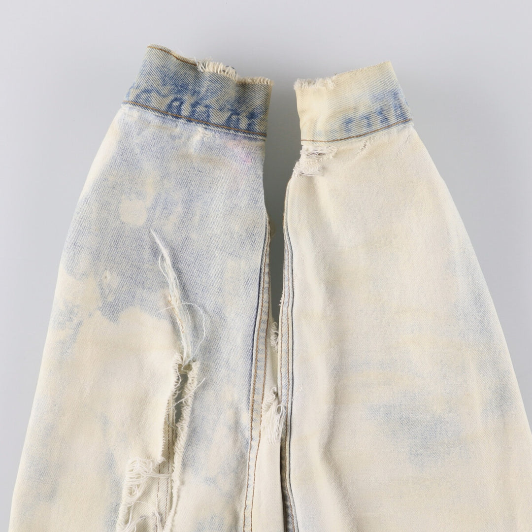 Vintage 1980'S Levi's 70506-0214 Custom Denim Jacket, Made in USA, Men's Size L unclear blue type Vintage Second Hand