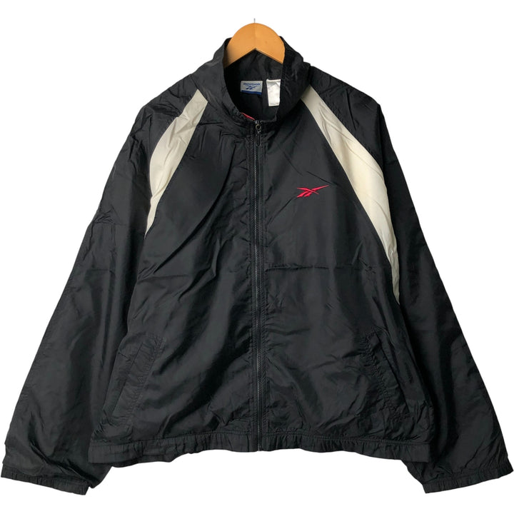 00s~ Reebok Windbreaker Men's XL size unclear black type Vintage Second Hand