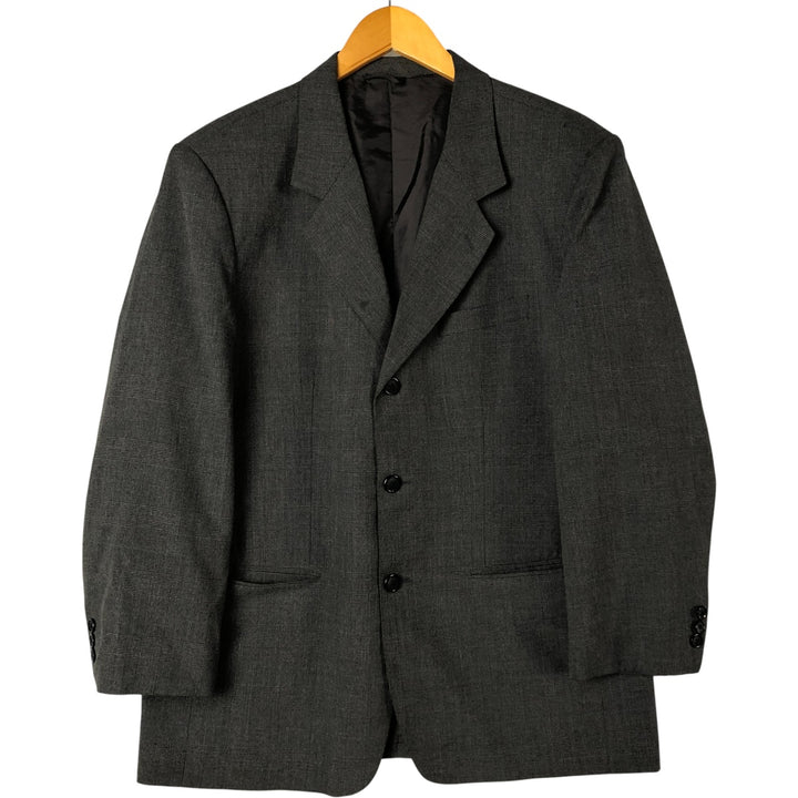 Hugo Boss Glen Check Houndstooth Pattern Tailored Jacket, Men's Size L unclear gray type Vintage Second Hand