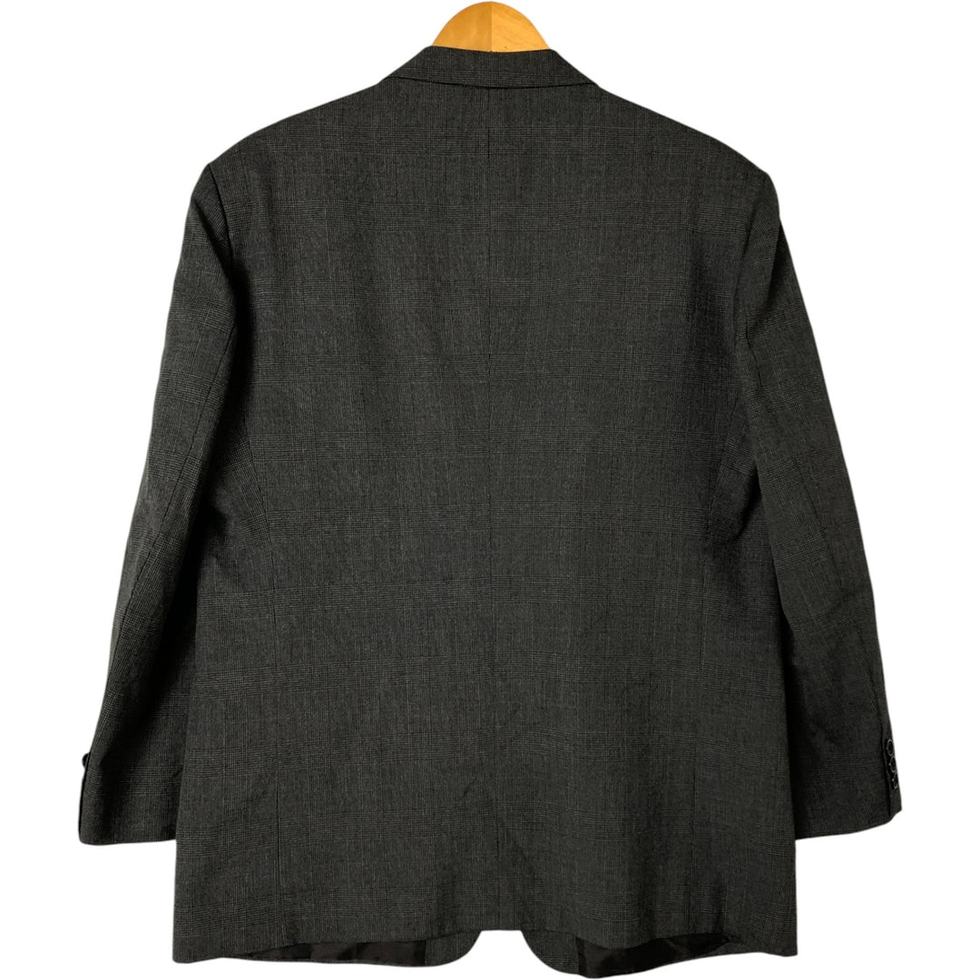 Hugo Boss Glen Check Houndstooth Pattern Tailored Jacket, Men's Size L unclear gray type Vintage Second Hand