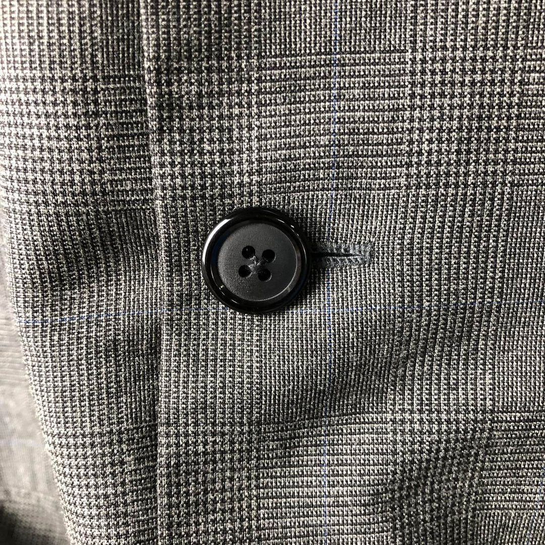 Hugo Boss Glen Check Houndstooth Pattern Tailored Jacket, Men's Size L unclear gray type Vintage Second Hand