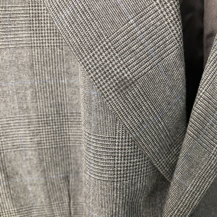 Hugo Boss Glen Check Houndstooth Pattern Tailored Jacket, Men's Size L unclear gray type Vintage Second Hand