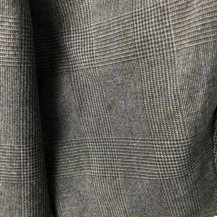 Hugo Boss Glen Check Houndstooth Pattern Tailored Jacket, Men's Size L unclear gray type Vintage Second Hand