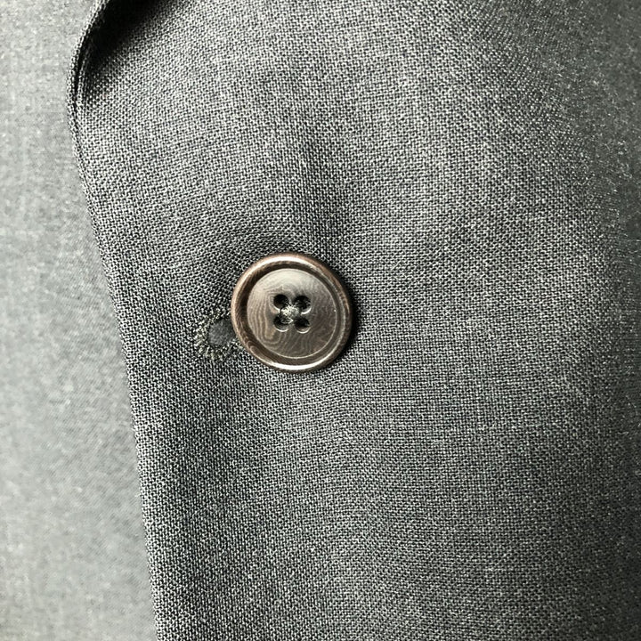 Brooks Brothers 346 Wool Tailored Jacket, Men's Size Medium wool Charcoal Vintage Second Hand