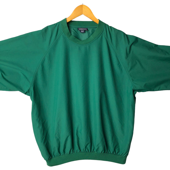 00'S LANDS'END nylon pullover, men's size L Nylon green type Vintage Second Hand