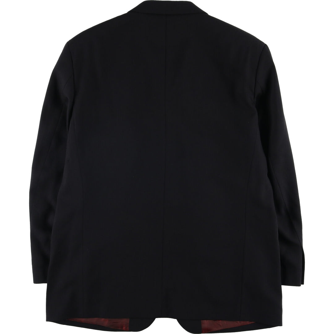Ultimo Striped Wool Tailored Jacket, Men's Size L wool black type Vintage Second Hand