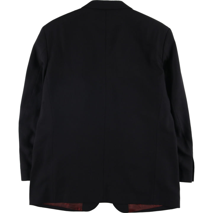 Ultimo Striped Wool Tailored Jacket, Men's Size L wool black type Vintage Second Hand