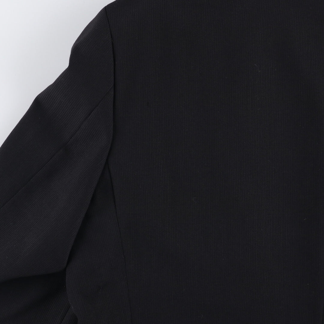 Ultimo Striped Wool Tailored Jacket, Men's Size L wool black type Vintage Second Hand