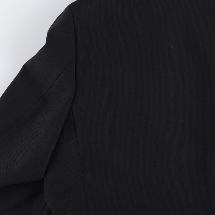 Ultimo Striped Wool Tailored Jacket, Men's Size L wool black type Vintage Second Hand