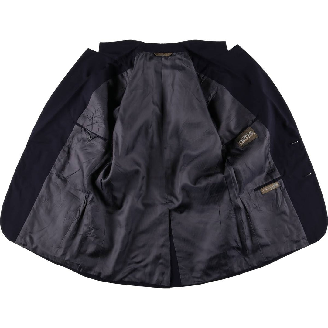 Nordstrom PlusOne Navy Blazer, Tailored Jacket, Made in USA, Men's Size L wool navy blue type Vintage Second Hand