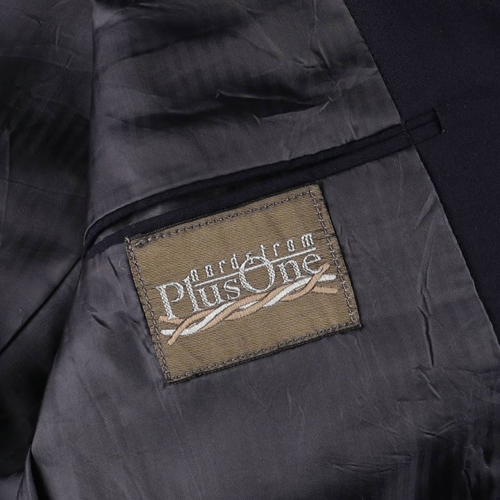 Nordstrom PlusOne Navy Blazer, Tailored Jacket, Made in USA, Men's Size L wool navy blue type Vintage Second Hand