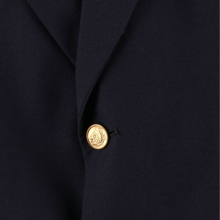 Nordstrom PlusOne Navy Blazer, Tailored Jacket, Made in USA, Men's Size L wool navy blue type Vintage Second Hand