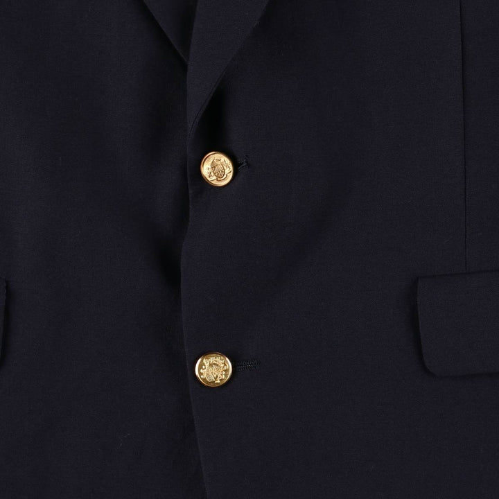 Nordstrom PlusOne Navy Blazer, Tailored Jacket, Made in USA, Men's Size L wool navy blue type Vintage Second Hand