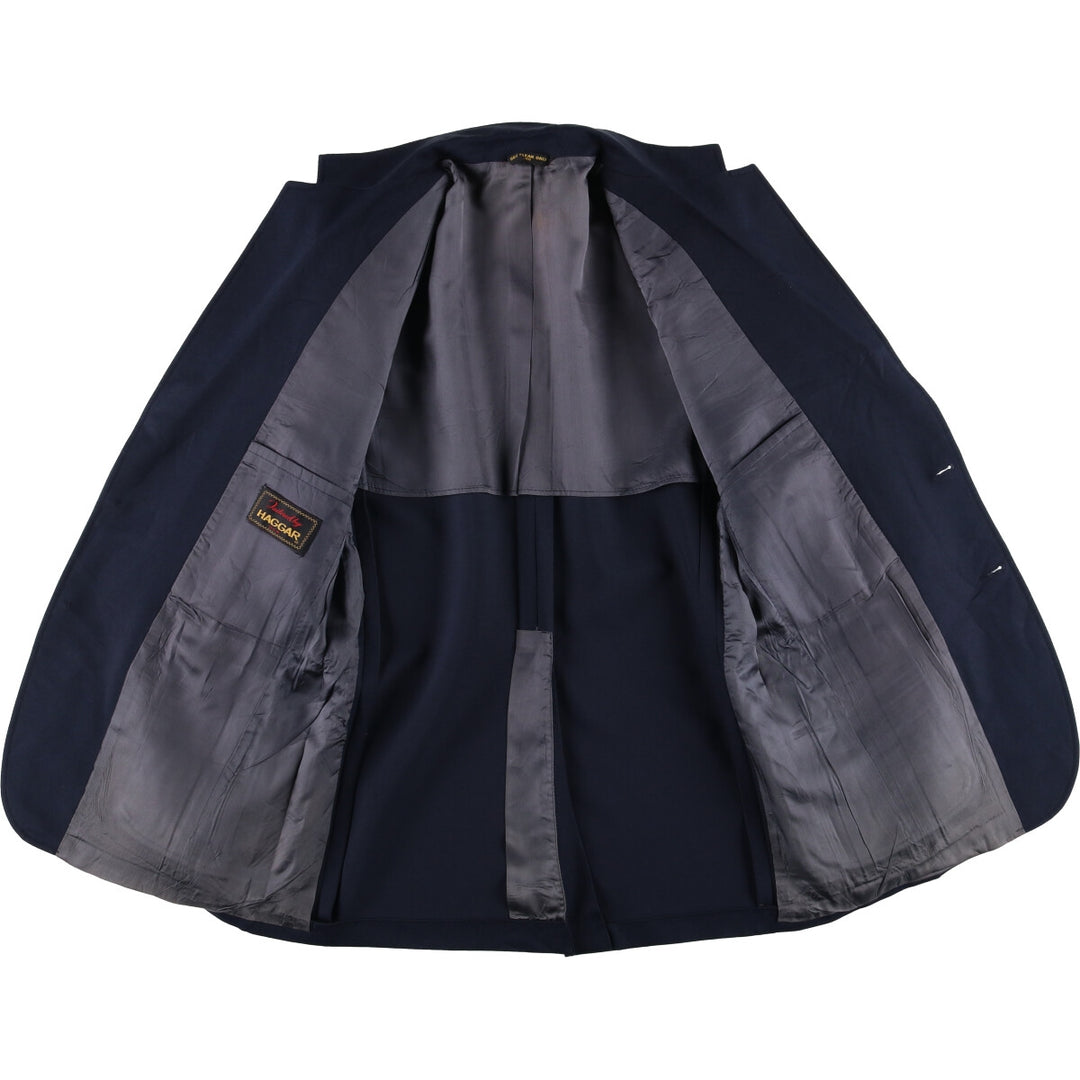 Vintage 1970'S Haggar Navy Blazer, Tailored Jacket, Men's Size L unclear navy blue type Vintage Second Hand