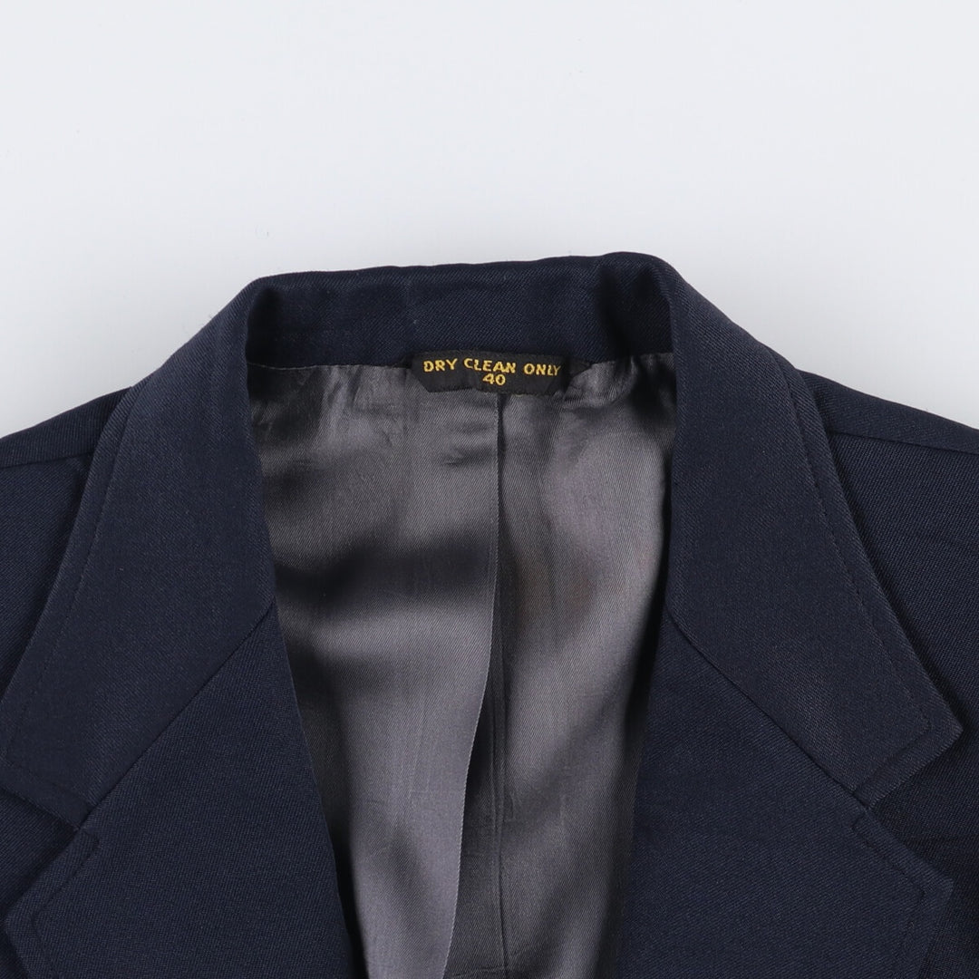 Vintage 1970'S Haggar Navy Blazer, Tailored Jacket, Men's Size L unclear navy blue type Vintage Second Hand