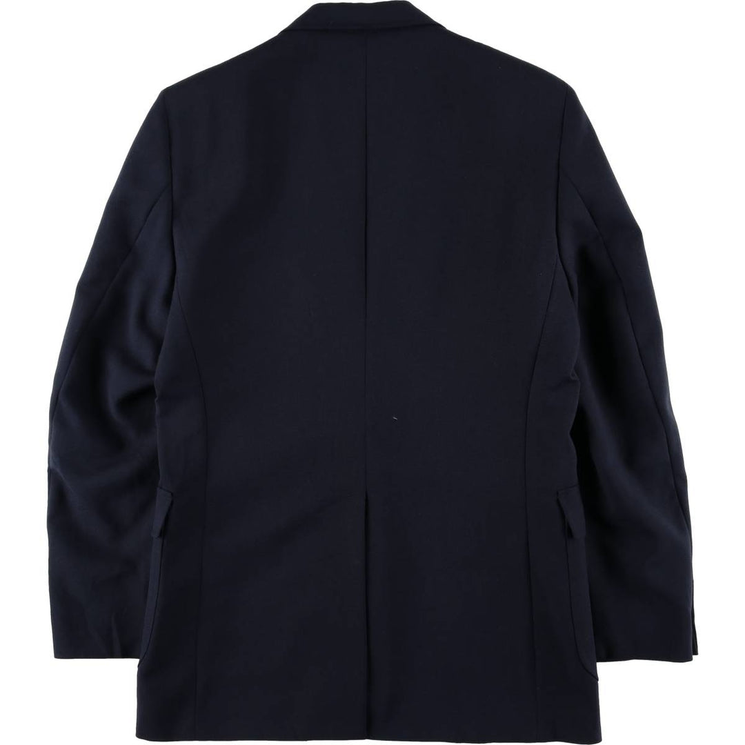 WALL STREET COLLECTION D'S CLOTHIERS Navy Blazer, Tailored Jacket, Made in USA, Men's Size L, Center Vent unclear navy blue type Vintage Second Hand