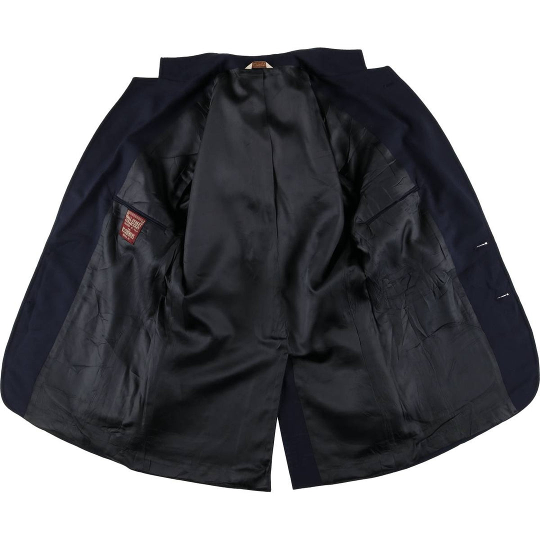 WALL STREET COLLECTION D'S CLOTHIERS Navy Blazer, Tailored Jacket, Made in USA, Men's Size L, Center Vent unclear navy blue type Vintage Second Hand