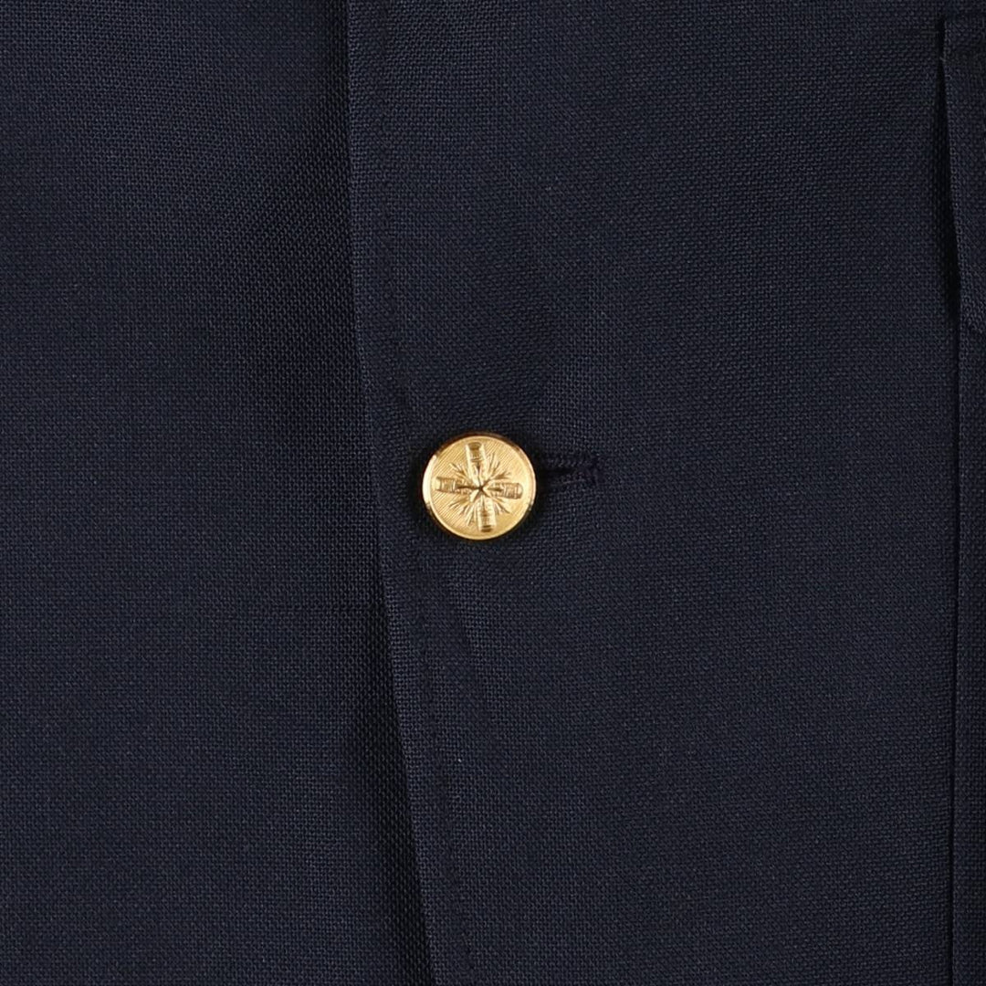 WALL STREET COLLECTION D'S CLOTHIERS Navy Blazer, Tailored Jacket, Made in USA, Men's Size L, Center Vent unclear navy blue type Vintage Second Hand
