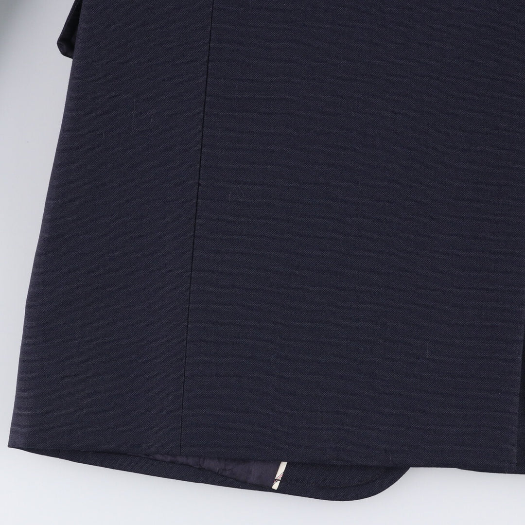 2000'S Lands' End Navy Blazer, Tailored Jacket, Men's Size Medium wool navy blue type Vintage Second Hand