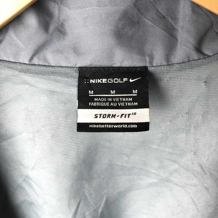 Nike Golf Storm-Fit Windbreaker, Men's Size Medium polyester gray type Vintage Second Hand