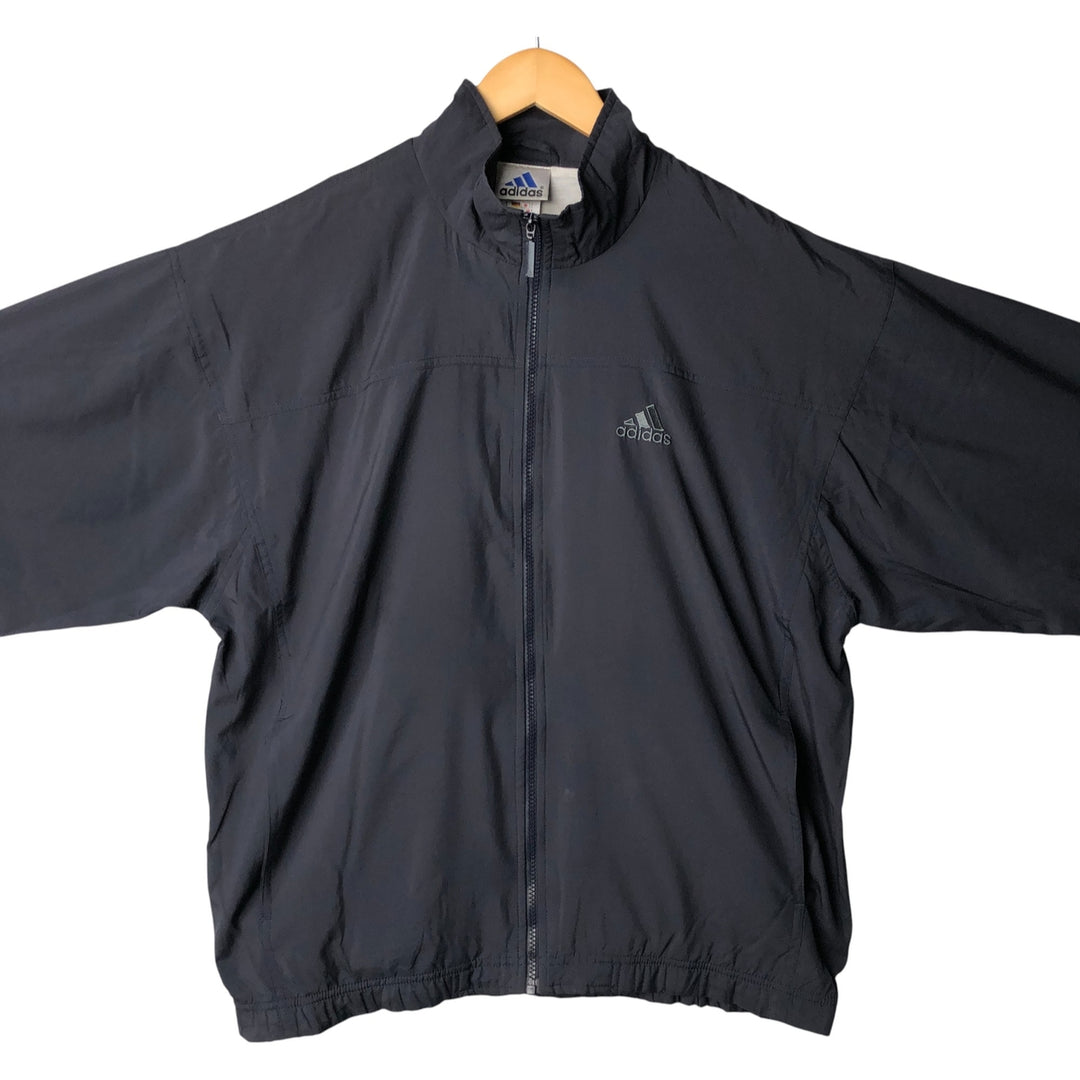 00'S adidas windbreaker, men's size M polyester navy blue type Vintage Second Hand