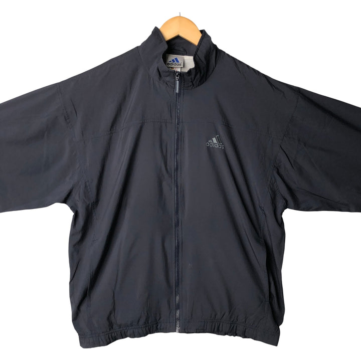 00'S adidas windbreaker, men's size M polyester navy blue type Vintage Second Hand