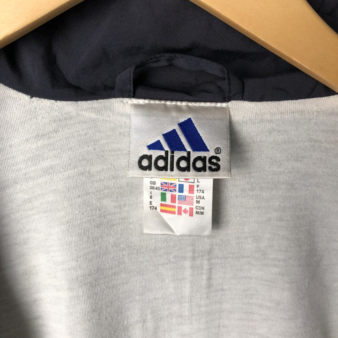 00'S adidas windbreaker, men's size M polyester navy blue type Vintage Second Hand