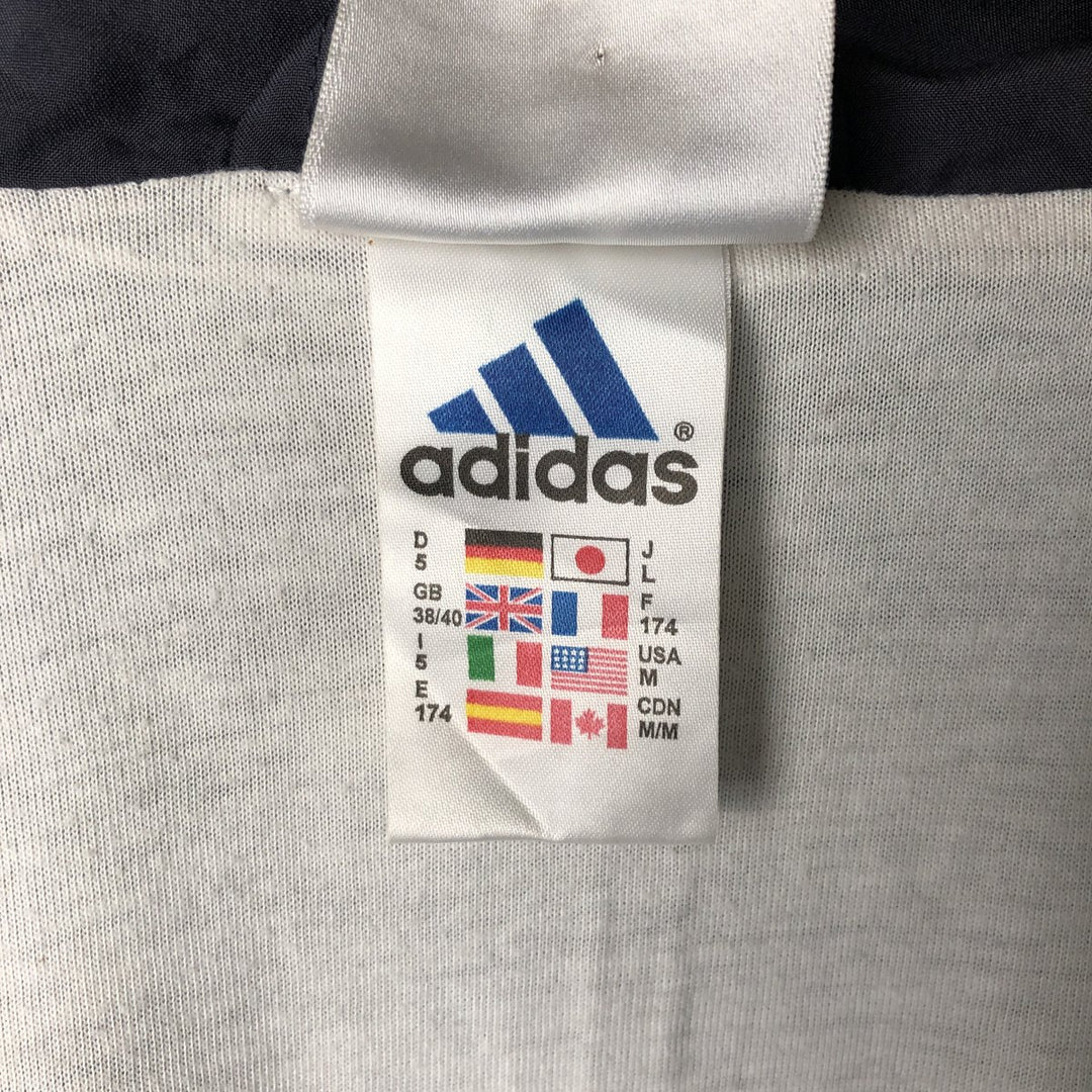00'S adidas windbreaker, men's size M polyester navy blue type Vintage Second Hand