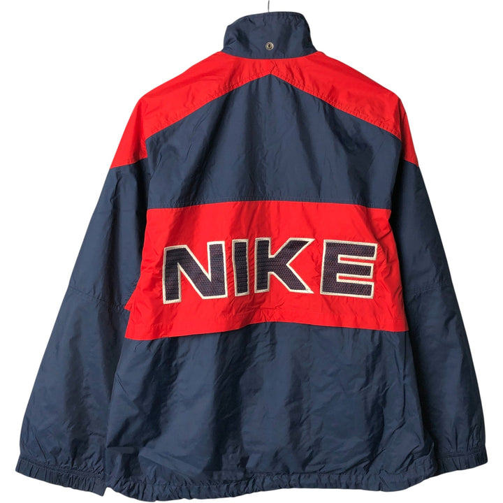 90'S Nike NIKE Back Logo Nylon Jacket, Men's Size Medium Nylon navy blue type Vintage Second Hand