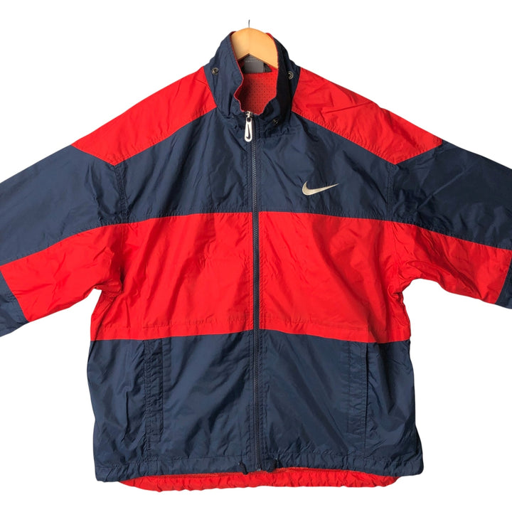 90'S Nike NIKE Back Logo Nylon Jacket, Men's Size Medium Nylon navy blue type Vintage Second Hand