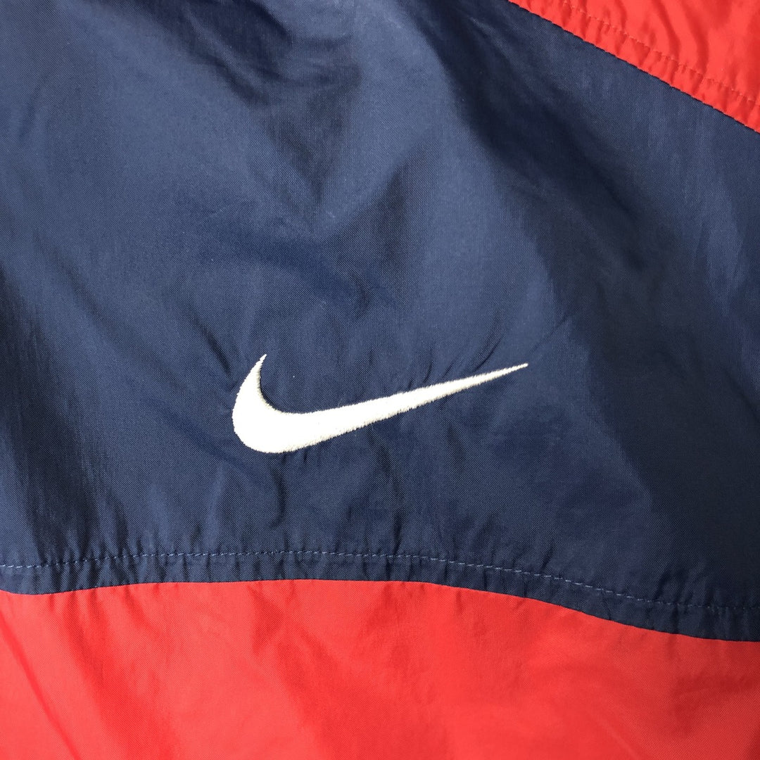 90'S Nike NIKE Back Logo Nylon Jacket, Men's Size Medium Nylon navy blue type Vintage Second Hand