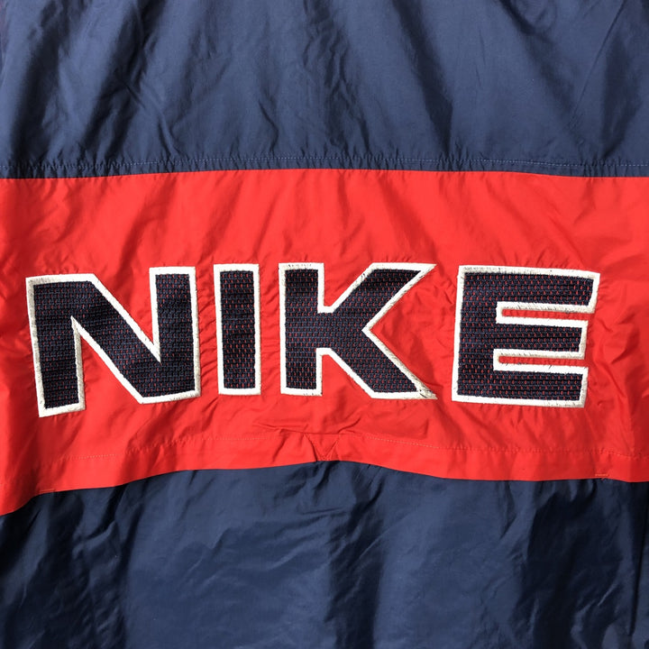 90'S Nike NIKE Back Logo Nylon Jacket, Men's Size Medium Nylon navy blue type Vintage Second Hand
