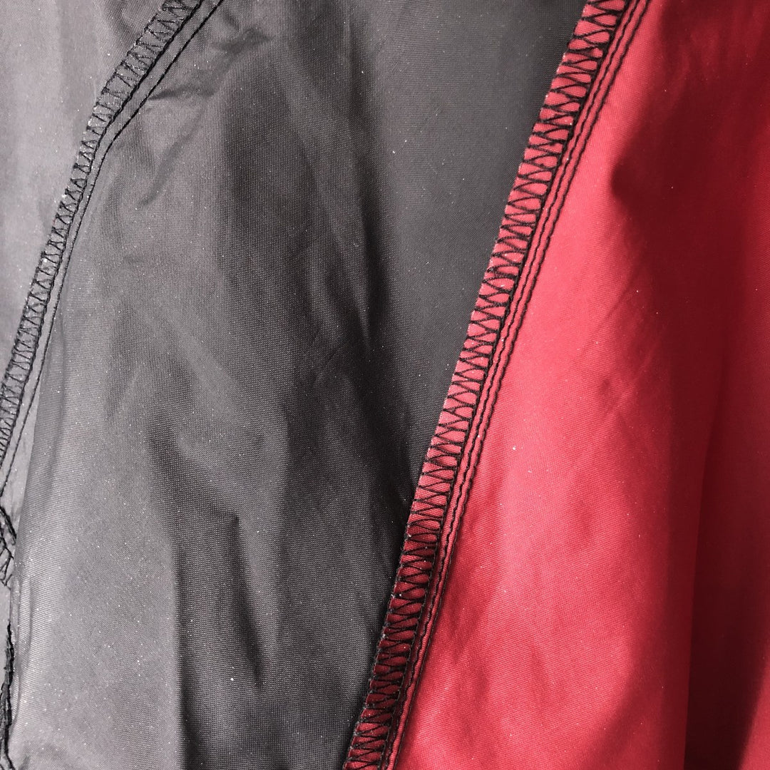 Vintage 1980'S Adidas nylon jacket with back logo, size L, men's Nylon burgundy type Vintage Second Hand