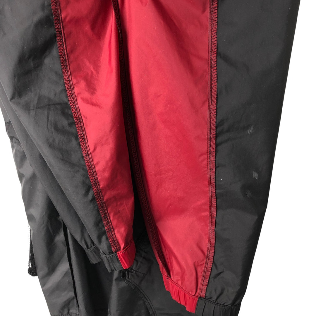 Vintage 1980'S Adidas nylon jacket with back logo, size L, men's Nylon burgundy type Vintage Second Hand