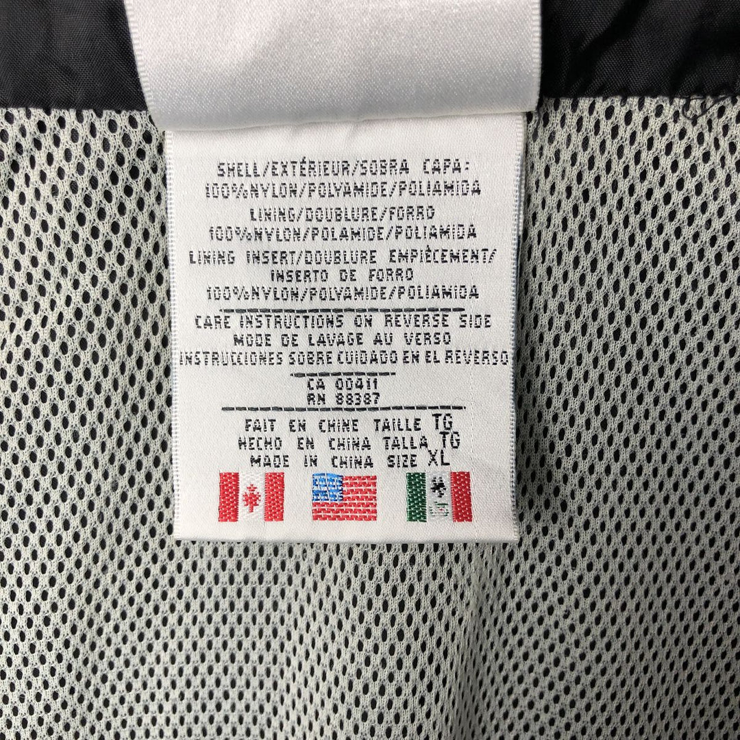 Vintage 80s-90'S adidas Coors Light nylon jacket, men's size XL Nylon black type Vintage Second Hand
