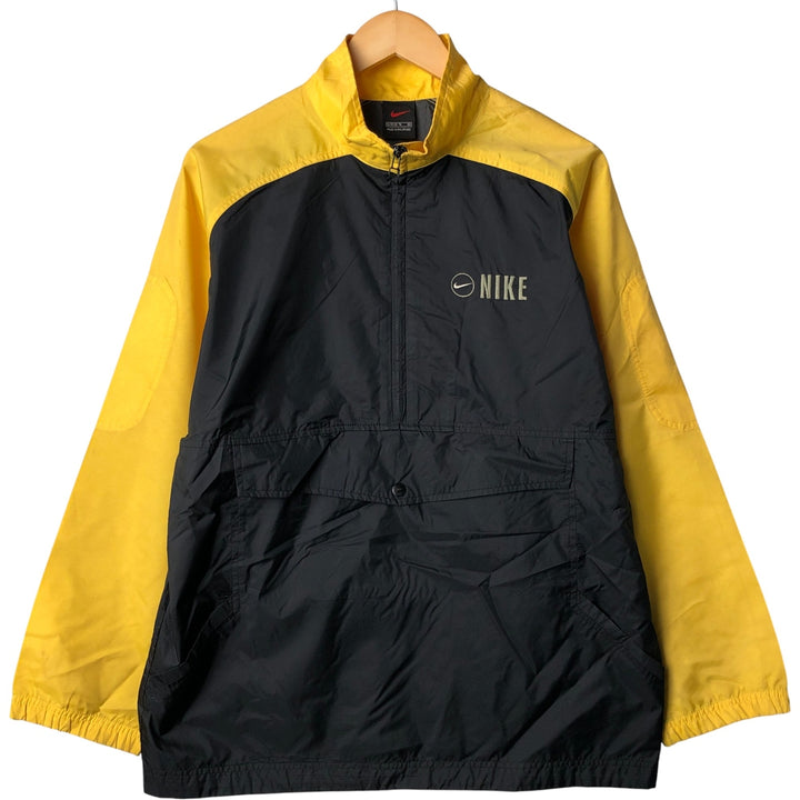 90'S Nike Anorak Jacket, Men's Medium, Vintage Nylon black type Vintage Second Hand