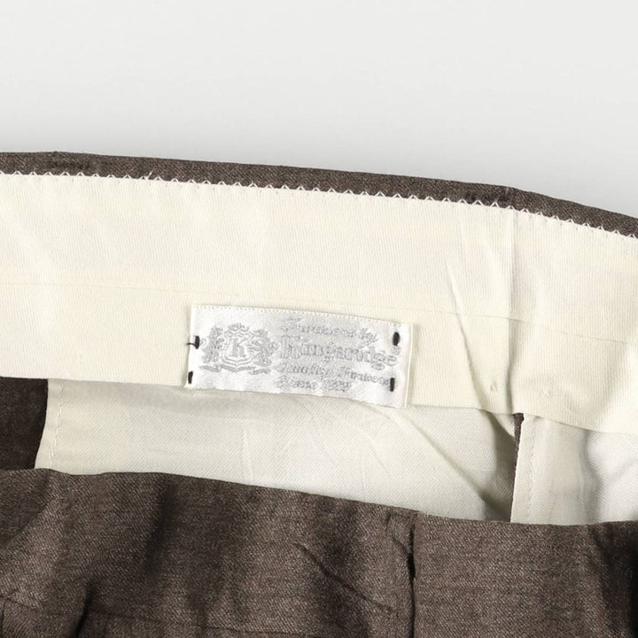 KINGSRIDGE Men's Slacks, Size W35 unclear brown type Vintage Second Hand