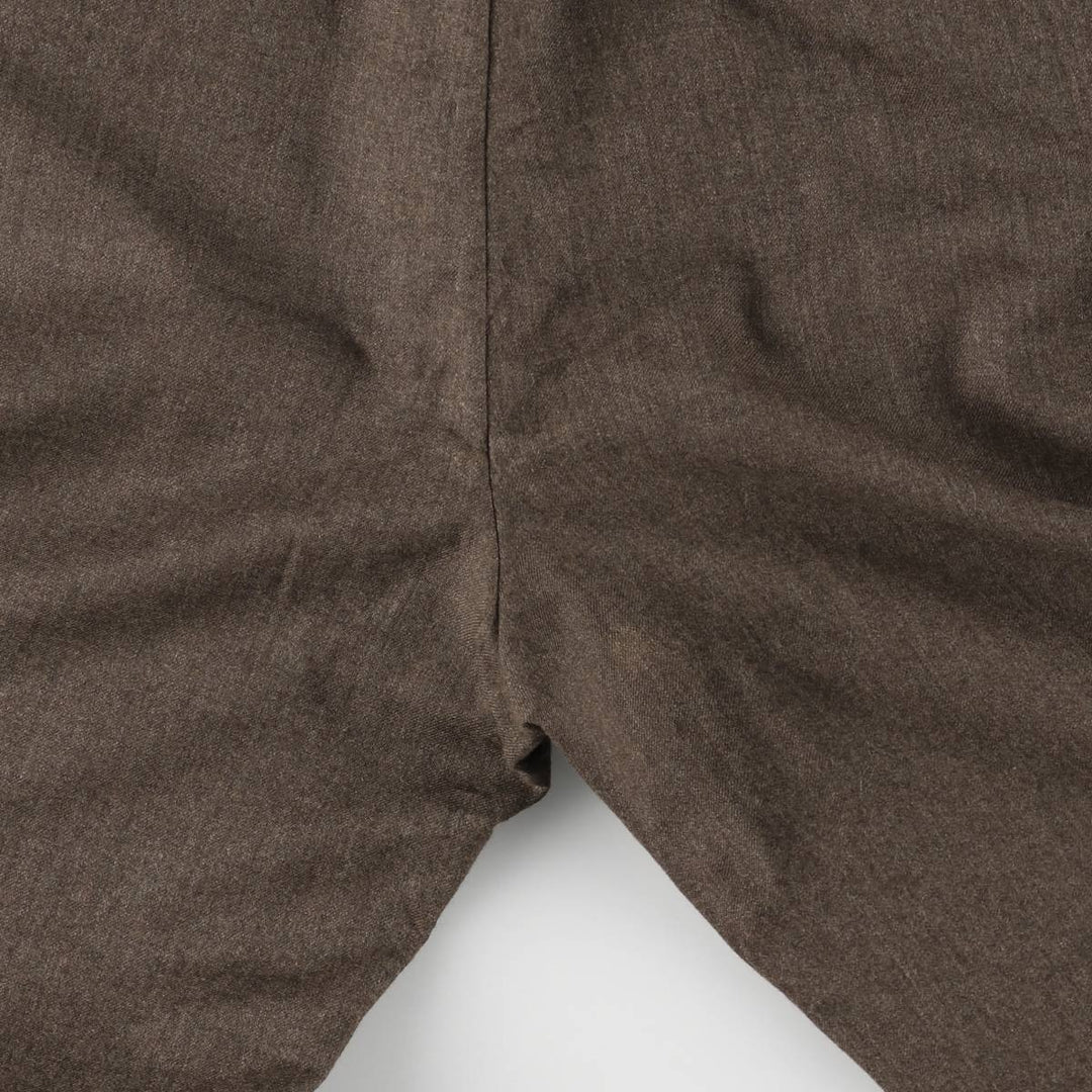 KINGSRIDGE Men's Slacks, Size W35 unclear brown type Vintage Second Hand