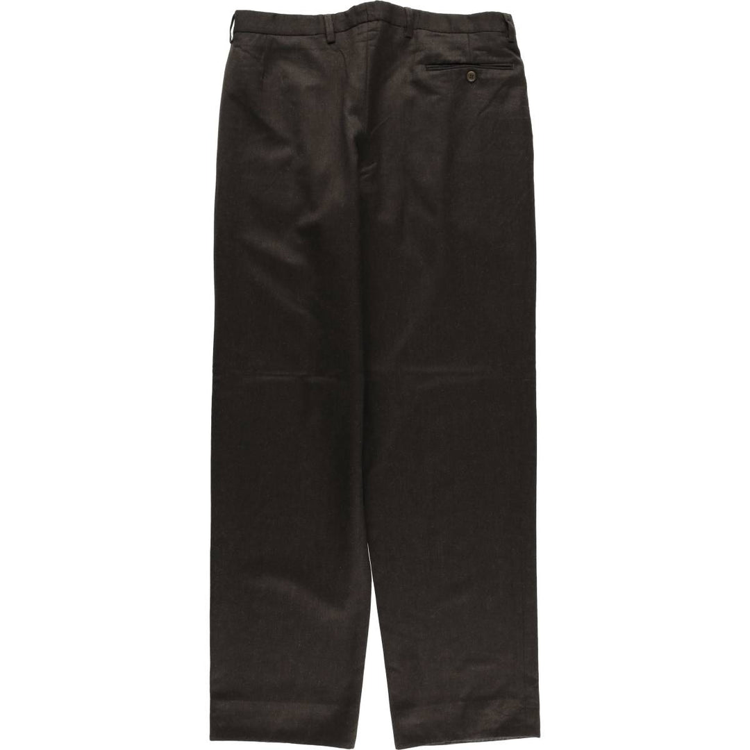 90'S PETER'S COLLECTION Two-pleat Slacks, Men's, Size W36, Vintage unclear brown type Vintage Second Hand