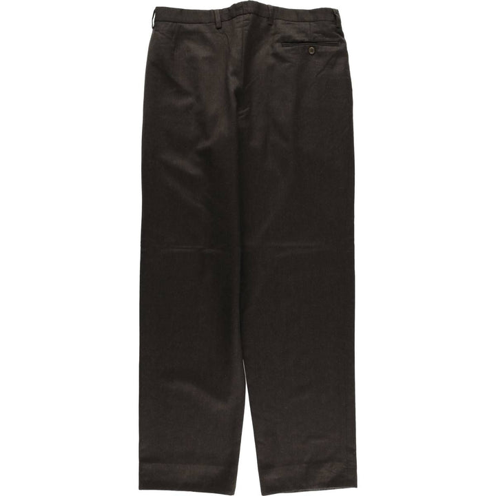 90'S PETER'S COLLECTION Two-pleat Slacks, Men's, Size W36, Vintage unclear brown type Vintage Second Hand