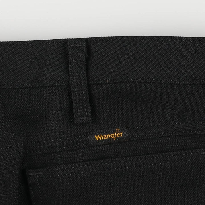 Vintage 90s-00'S Wrangler Dress Jeans, Men's Size 34 (W34) polyester black type Vintage Second Hand