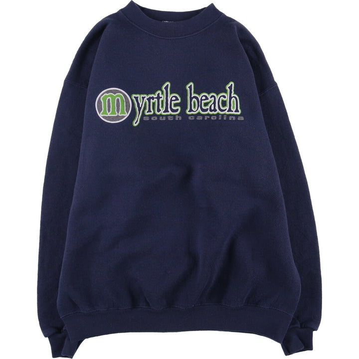 Tultex SUPERWEIGHT sweatshirt, Made in USA, Men's size M cotton navy blue type Vintage Second Hand