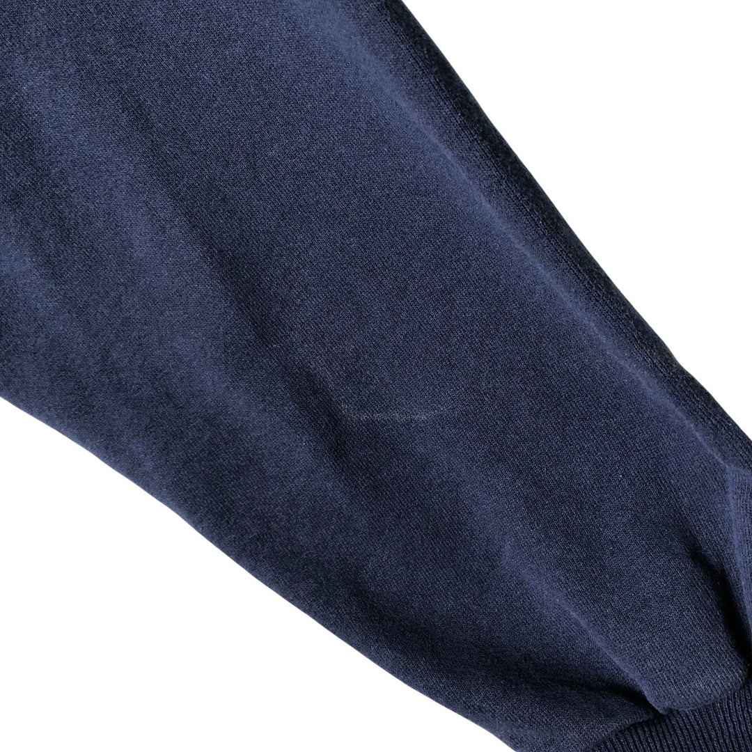 2000'S Hanes printed sweatshirt, men's size XXL cotton navy blue type Vintage Second Hand