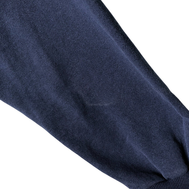 2000'S Hanes printed sweatshirt, men's size XXL cotton navy blue type Vintage Second Hand