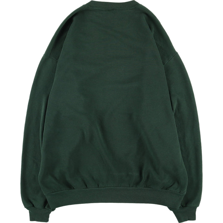 Vintage 1980'S Jerzees printed sweatshirt, made in the USA, men's size XL cotton Green type dark green Vintage Second Hand