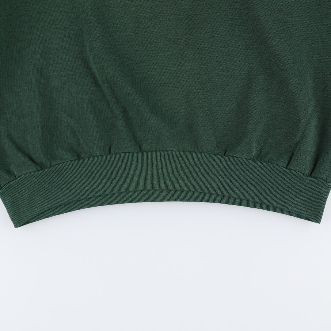 Vintage 1980'S Jerzees printed sweatshirt, made in the USA, men's size XL cotton Green type dark green Vintage Second Hand