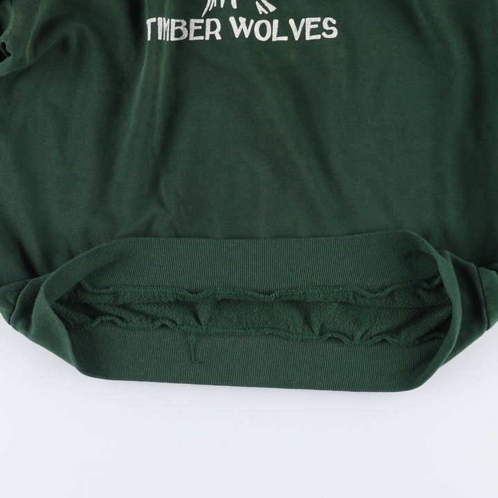 Vintage 1980'S Jerzees printed sweatshirt, made in the USA, men's size XL cotton Green type dark green Vintage Second Hand