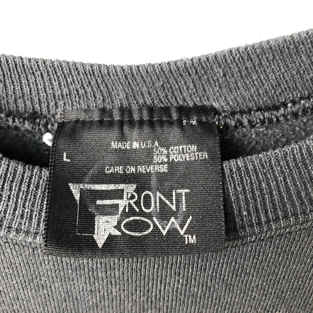 Vintage 90'S FRONT ROW NFL Dallas Cowboys Logo Sweatshirt, Made in USA, Men's Size L cotton gray type Vintage Second Hand
